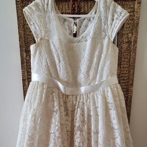 Girls white gown